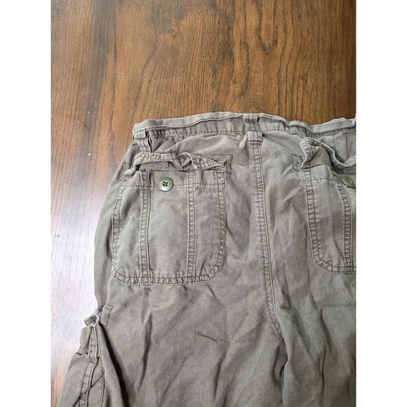 Mens RP Active Cargo Shorts Size 34 Olive Green With Pockets & Belt Loops Cotton - Picture 12 of 12